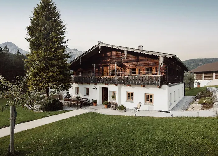 Historisches Alpenchalet Kaeth & Nanei Auf Grossschlaggut アンベルク・イム・ランマータール